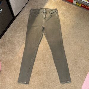 Women's Green American Eagle Skinny Jeans